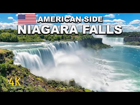 Niagara Falls American Side Walking Tour 4K 🇺🇸 Niagara Falls USA Views